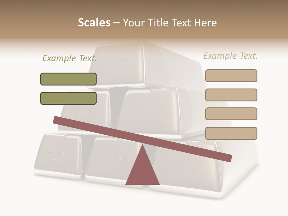 Money Riches Bullion PowerPoint Template