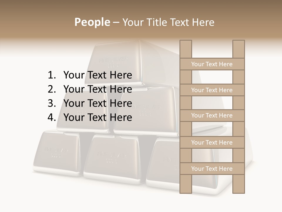Money Riches Bullion PowerPoint Template