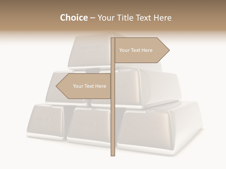 Money Riches Bullion PowerPoint Template