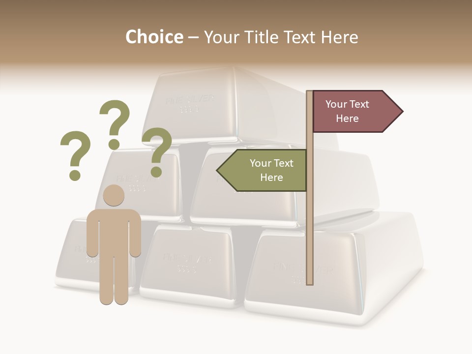 Money Riches Bullion PowerPoint Template