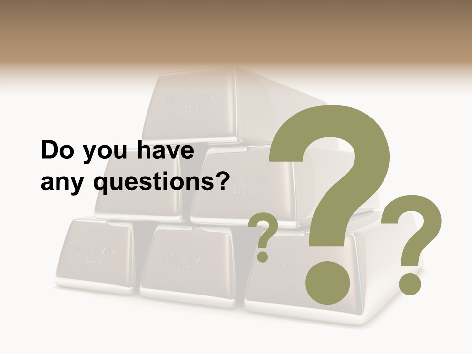 Money Riches Bullion PowerPoint Template