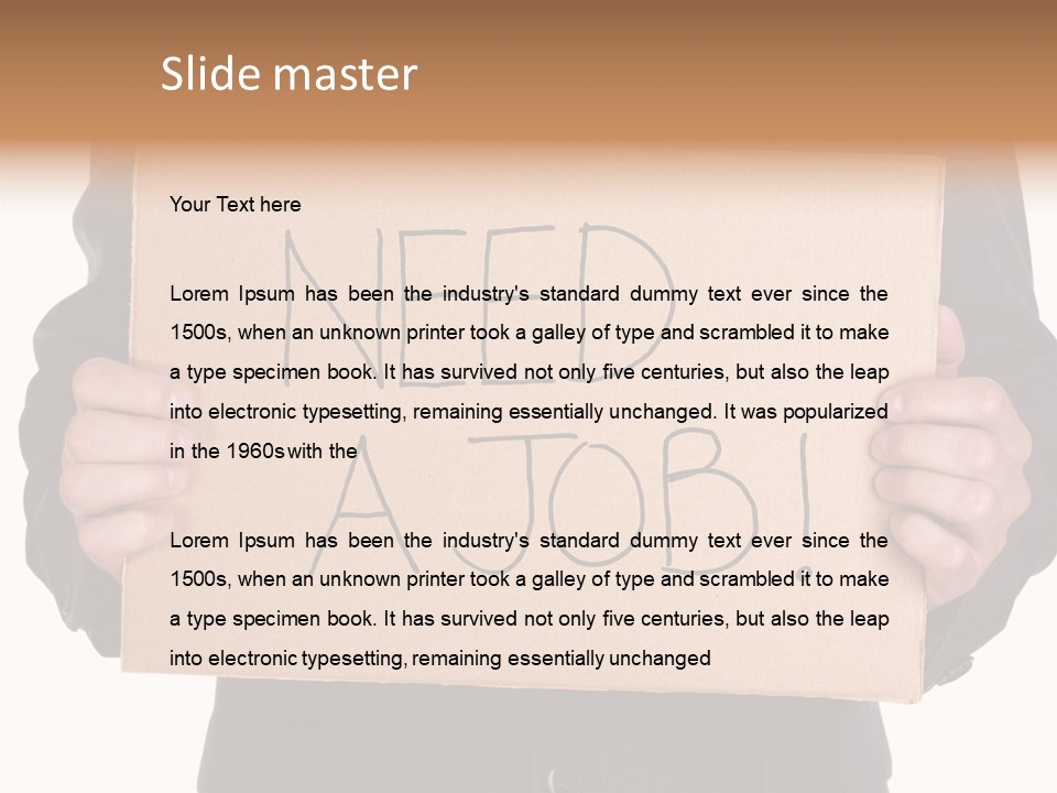 Suit Man Colour PowerPoint Template