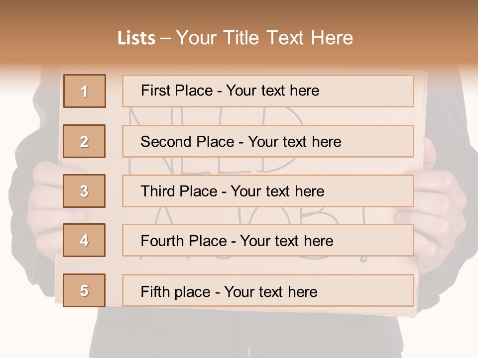 Suit Man Colour PowerPoint Template