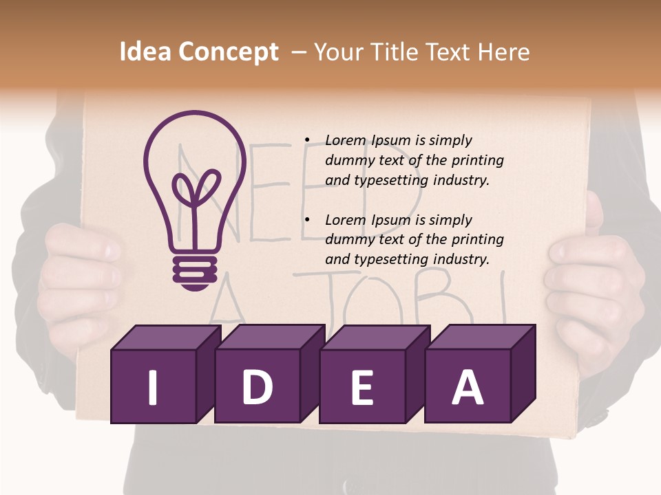 Suit Man Colour PowerPoint Template