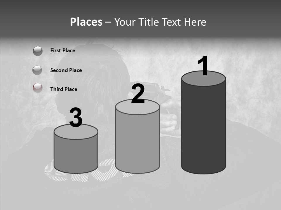 Sad Unhappy Revolver PowerPoint Template