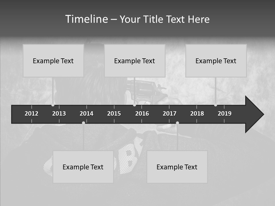 Sad Unhappy Revolver PowerPoint Template