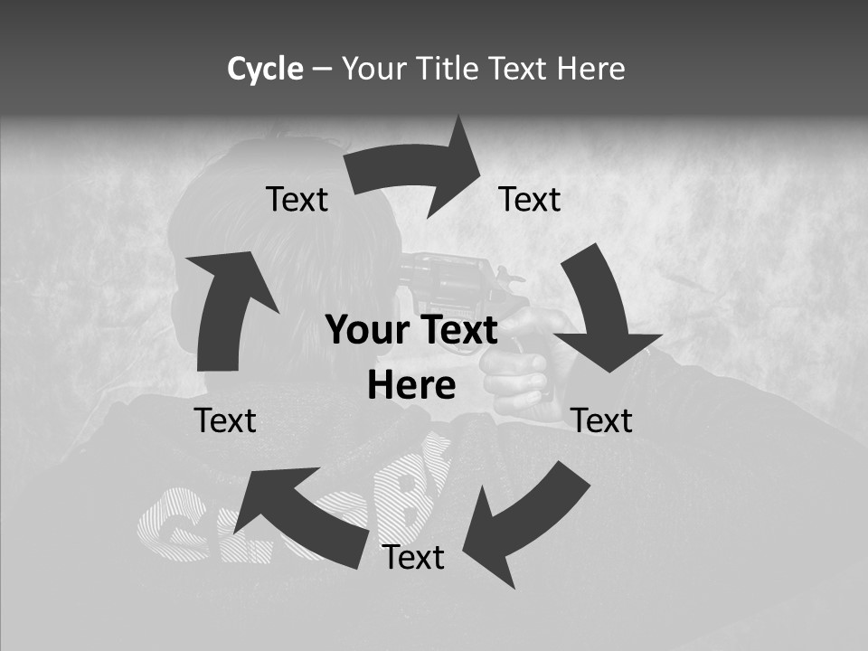 Sad Unhappy Revolver PowerPoint Template