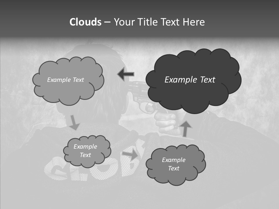 Sad Unhappy Revolver PowerPoint Template