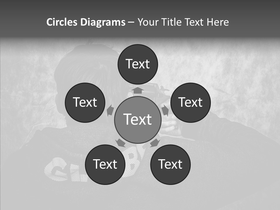 Sad Unhappy Revolver PowerPoint Template