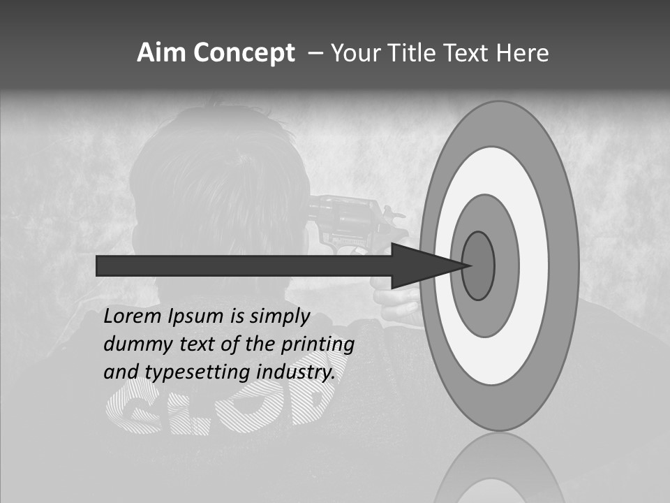 Sad Unhappy Revolver PowerPoint Template