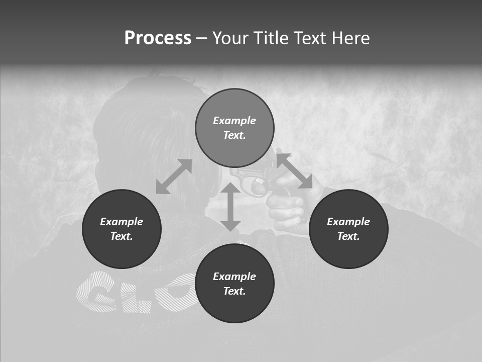 Sad Unhappy Revolver PowerPoint Template