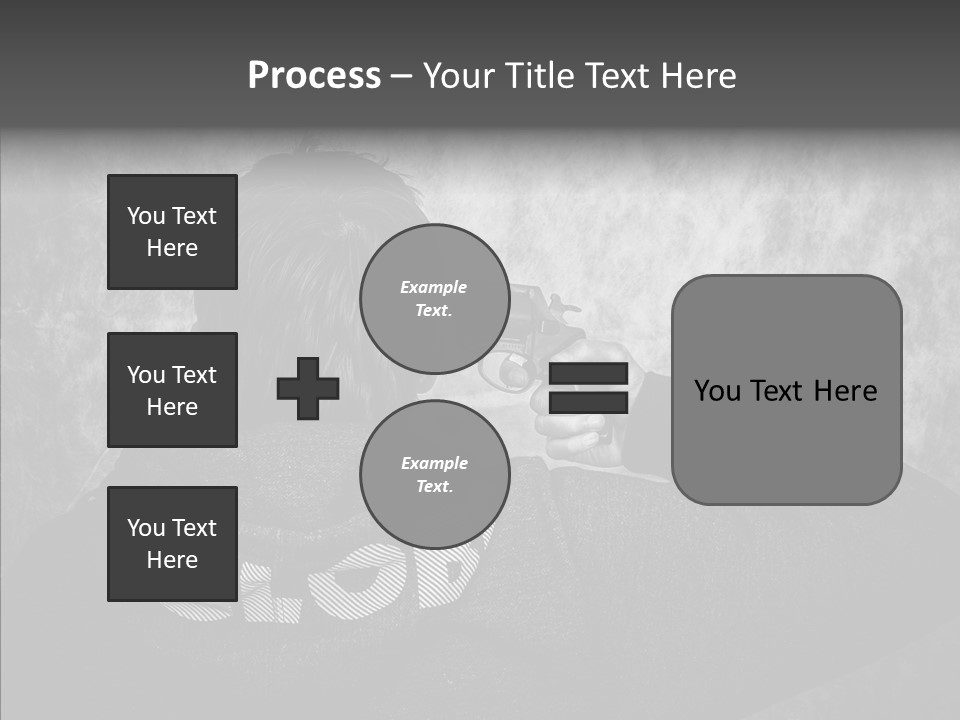 Sad Unhappy Revolver PowerPoint Template