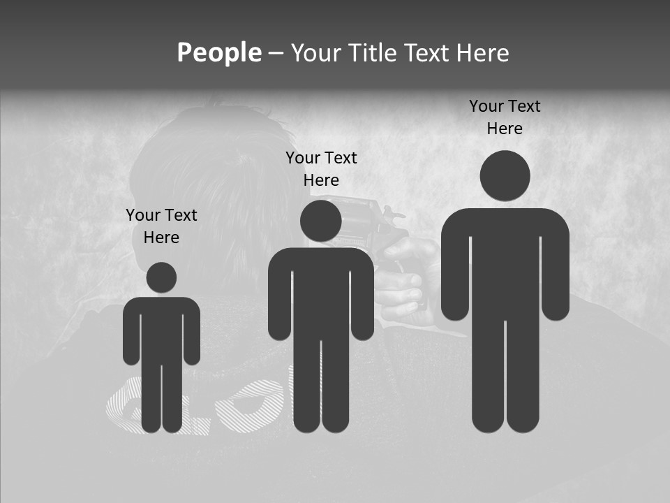 Sad Unhappy Revolver PowerPoint Template