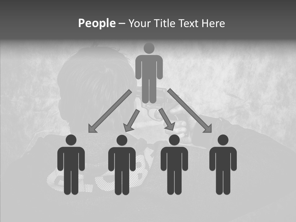 Sad Unhappy Revolver PowerPoint Template