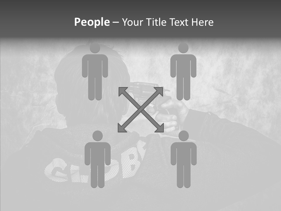 Sad Unhappy Revolver PowerPoint Template