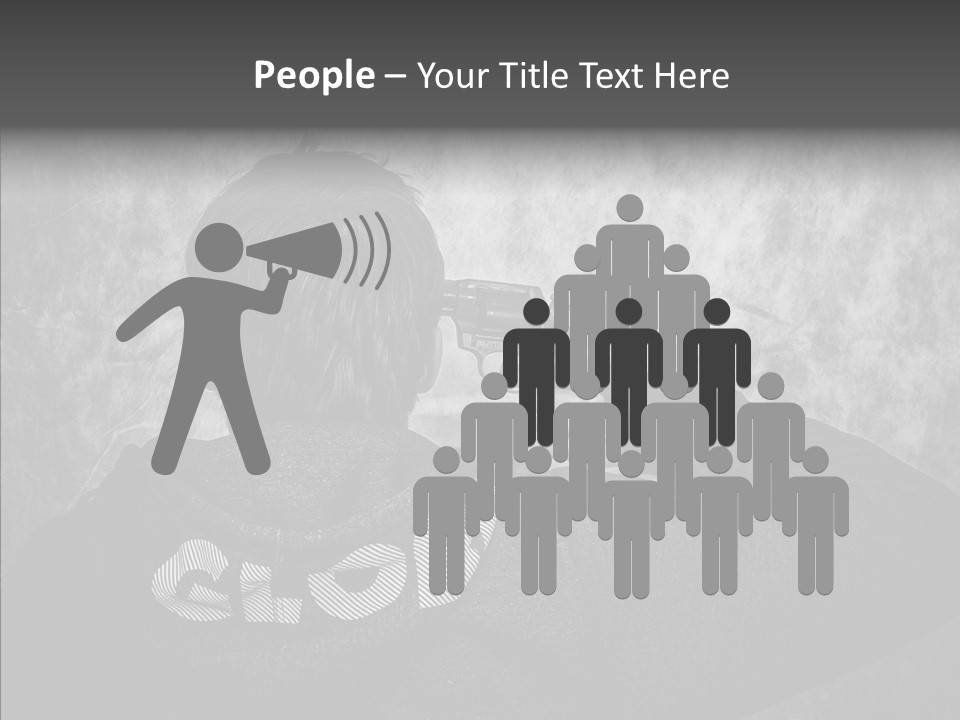 Sad Unhappy Revolver PowerPoint Template