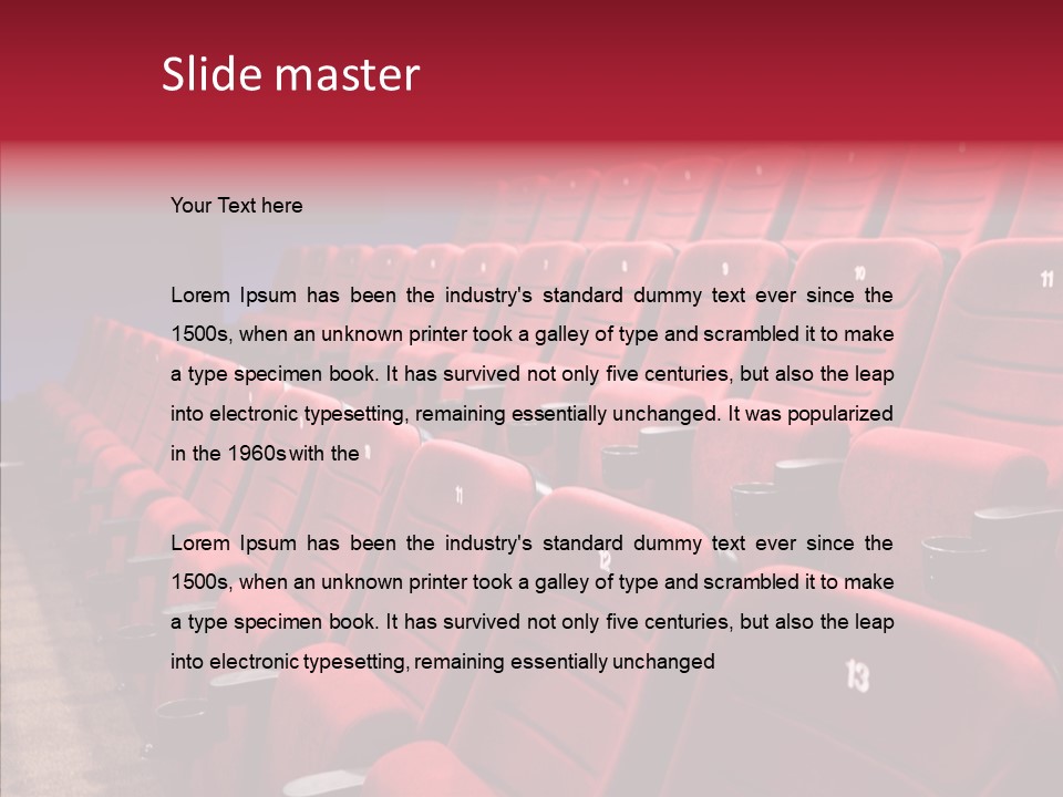 Chair Shot Movie PowerPoint Template