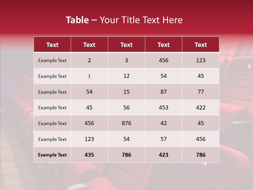 Chair Shot Movie PowerPoint Template