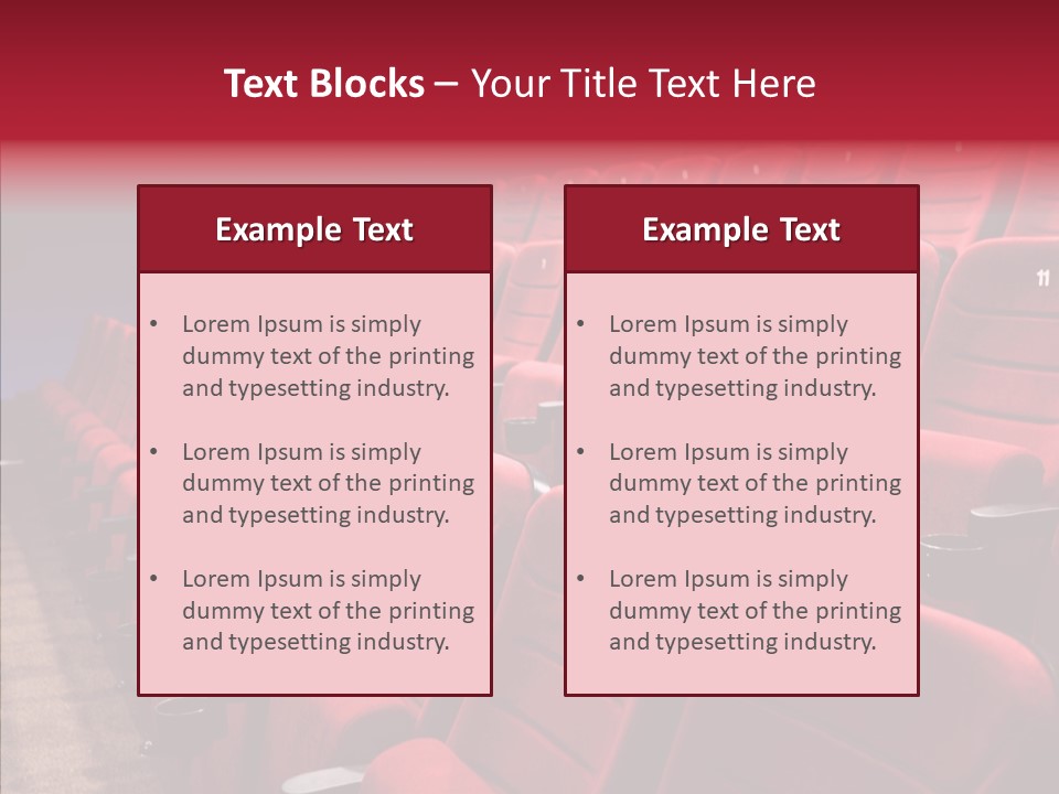 Chair Shot Movie PowerPoint Template
