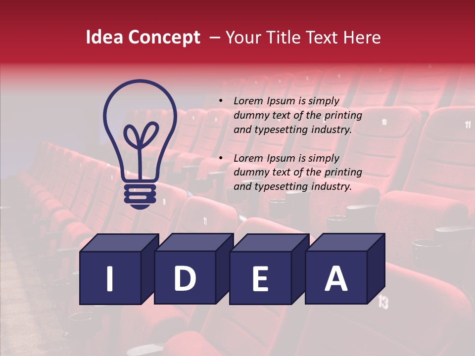 Chair Shot Movie PowerPoint Template