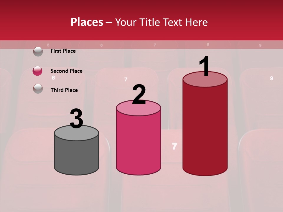 Front View Seat Indoor PowerPoint Template