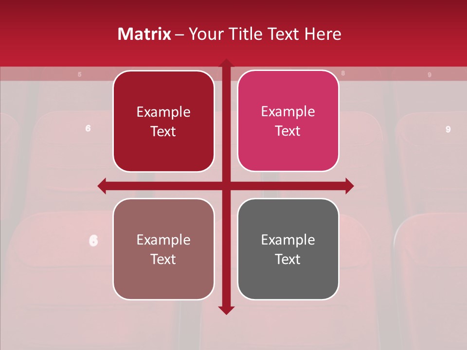 Front View Seat Indoor PowerPoint Template