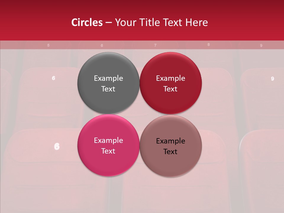 Front View Seat Indoor PowerPoint Template