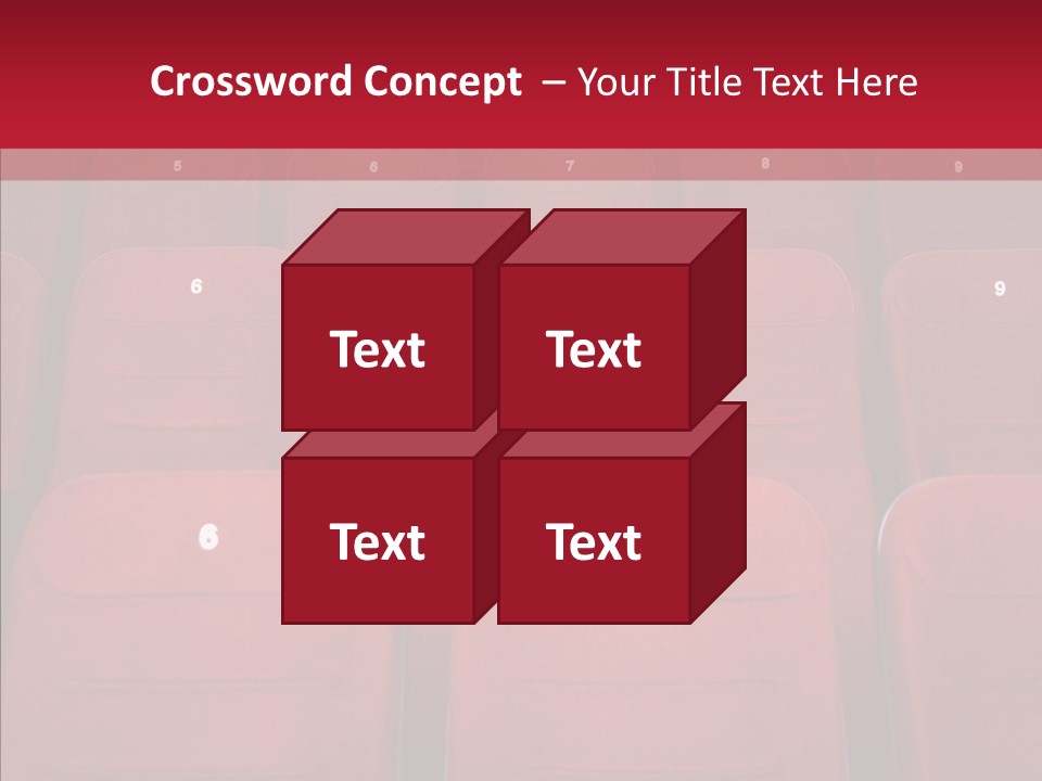 Front View Seat Indoor PowerPoint Template