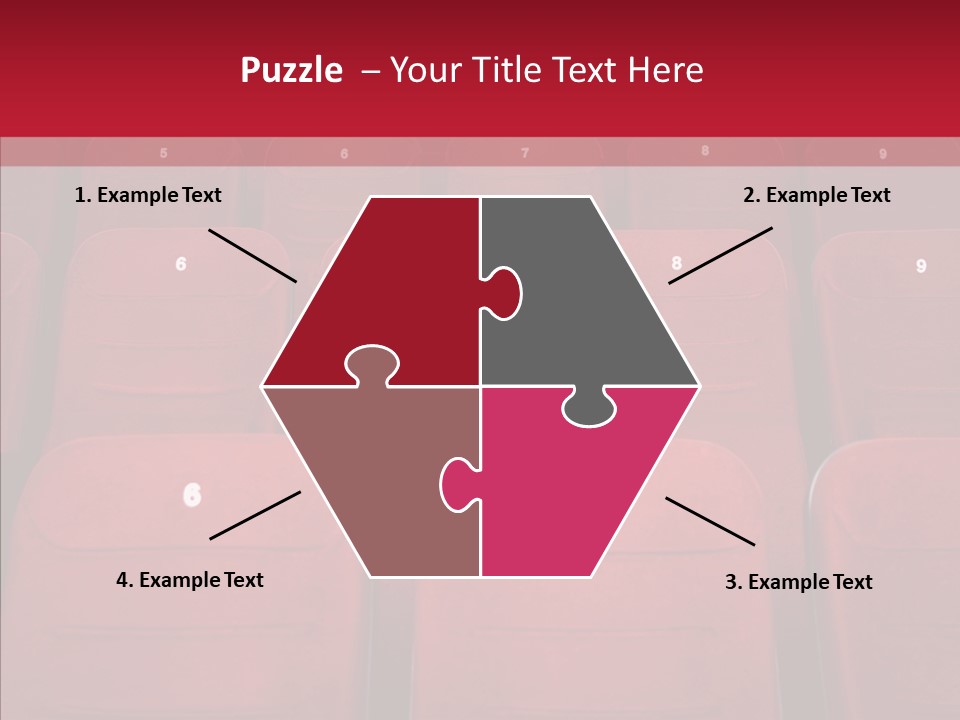 Front View Seat Indoor PowerPoint Template