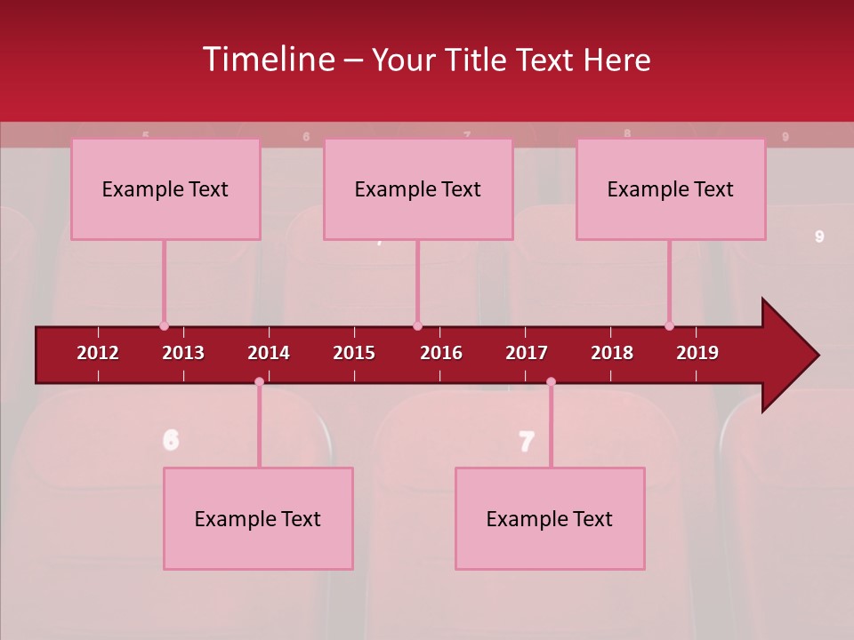 Front View Seat Indoor PowerPoint Template