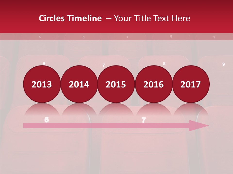 Front View Seat Indoor PowerPoint Template