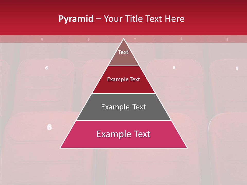 Front View Seat Indoor PowerPoint Template