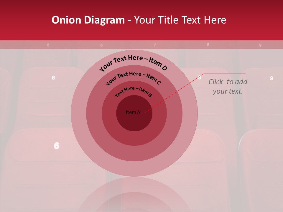 Front View Seat Indoor PowerPoint Template