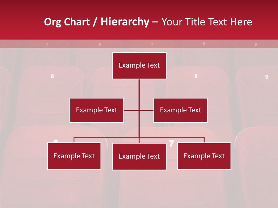 Front View Seat Indoor PowerPoint Template