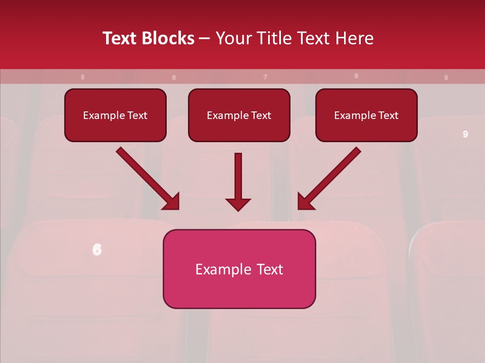 Front View Seat Indoor PowerPoint Template