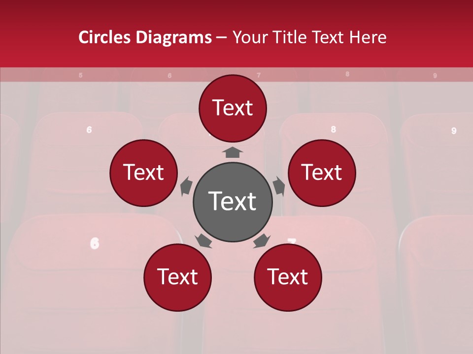 Front View Seat Indoor PowerPoint Template