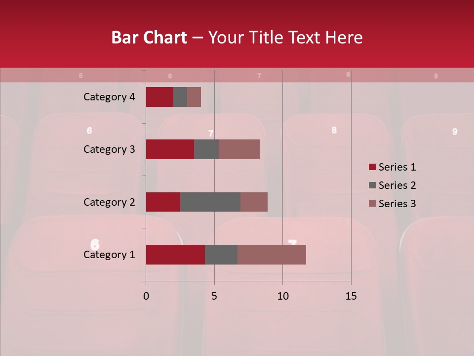 Front View Seat Indoor PowerPoint Template