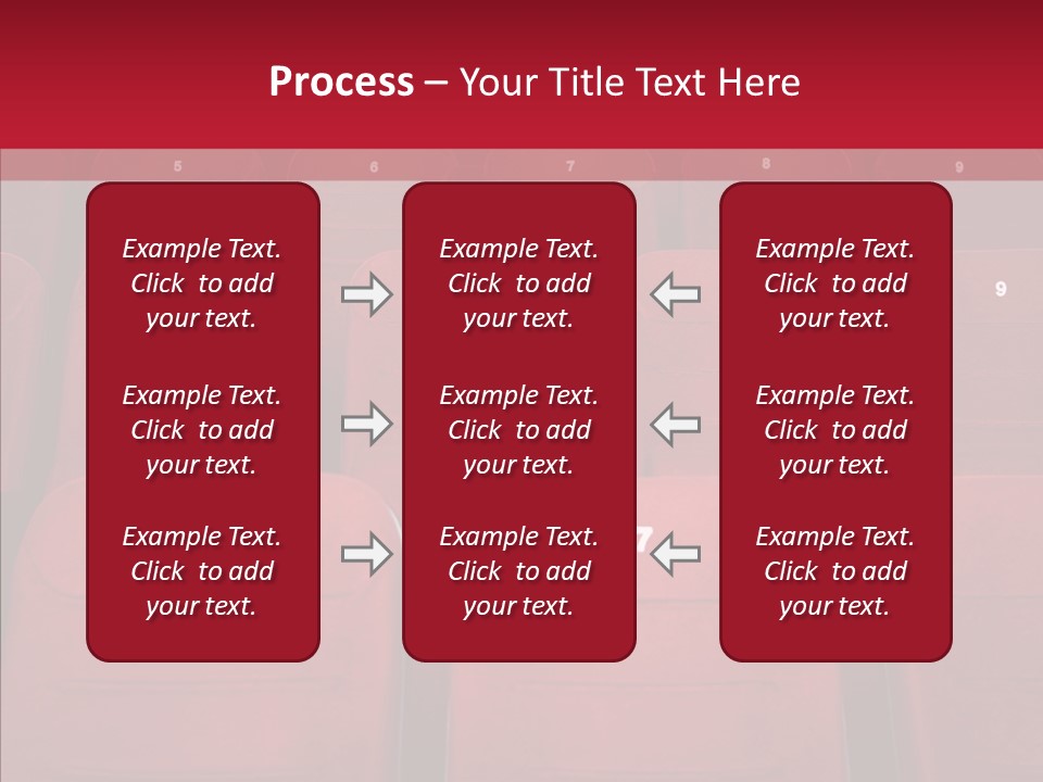 Front View Seat Indoor PowerPoint Template