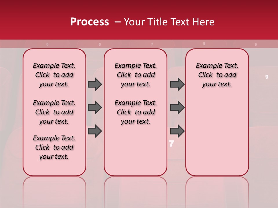 Front View Seat Indoor PowerPoint Template