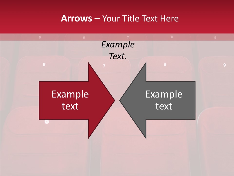 Front View Seat Indoor PowerPoint Template