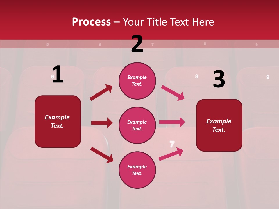 Front View Seat Indoor PowerPoint Template
