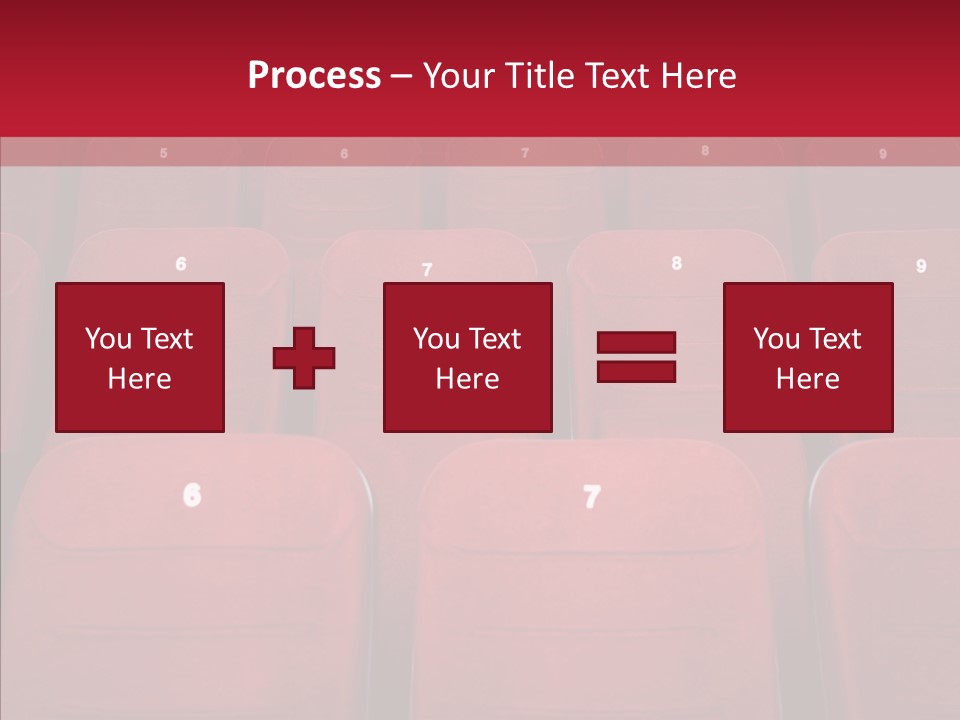 Front View Seat Indoor PowerPoint Template