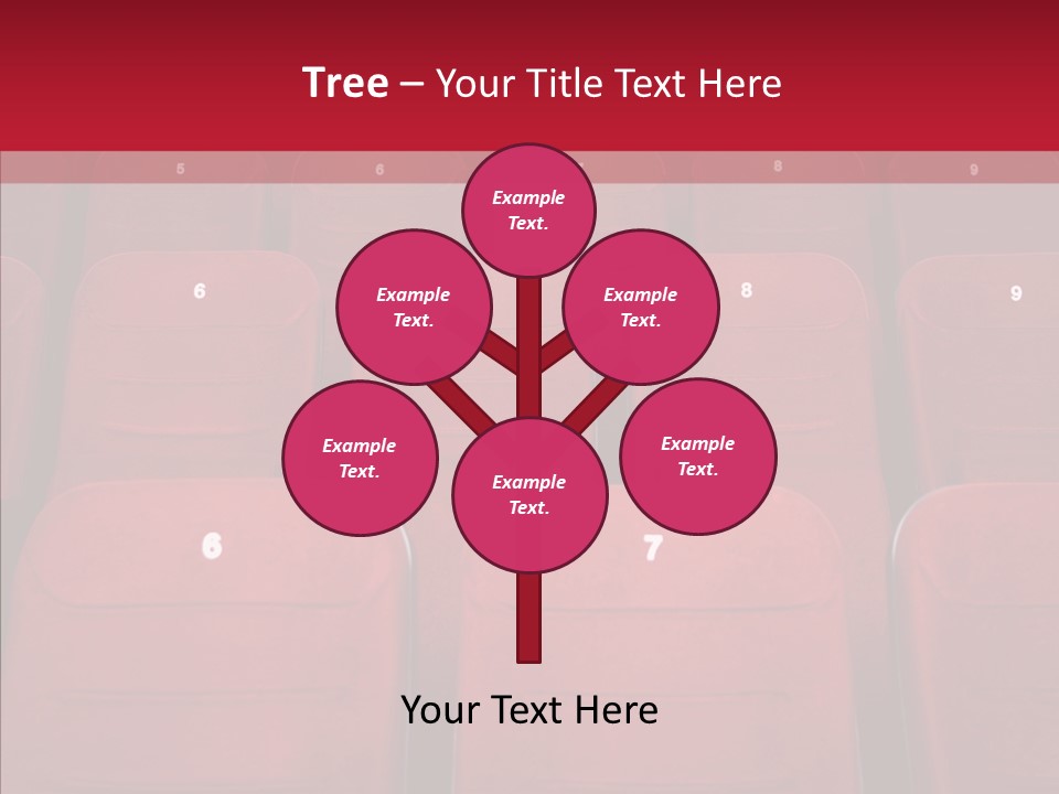 Front View Seat Indoor PowerPoint Template