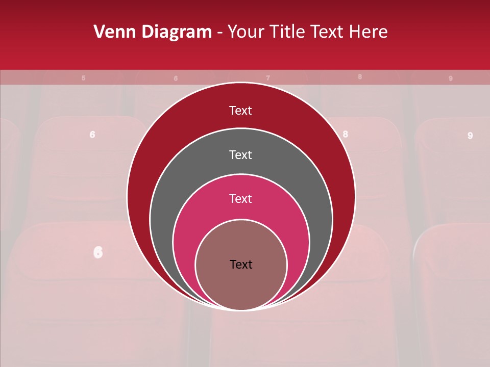 Front View Seat Indoor PowerPoint Template