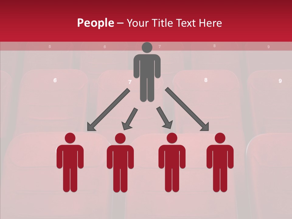 Front View Seat Indoor PowerPoint Template