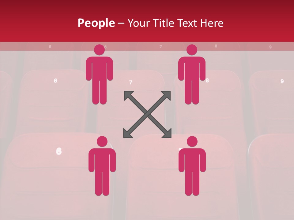 Front View Seat Indoor PowerPoint Template