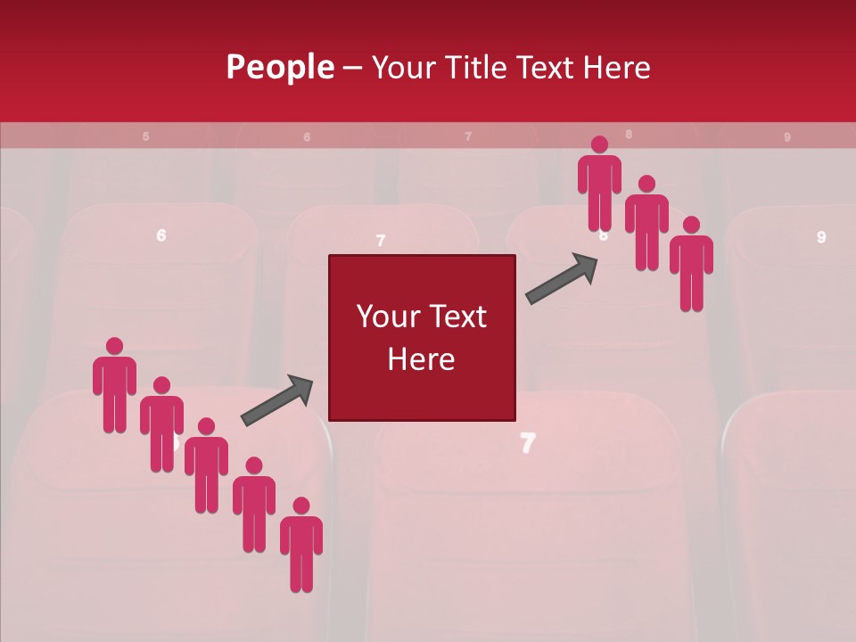 Front View Seat Indoor PowerPoint Template