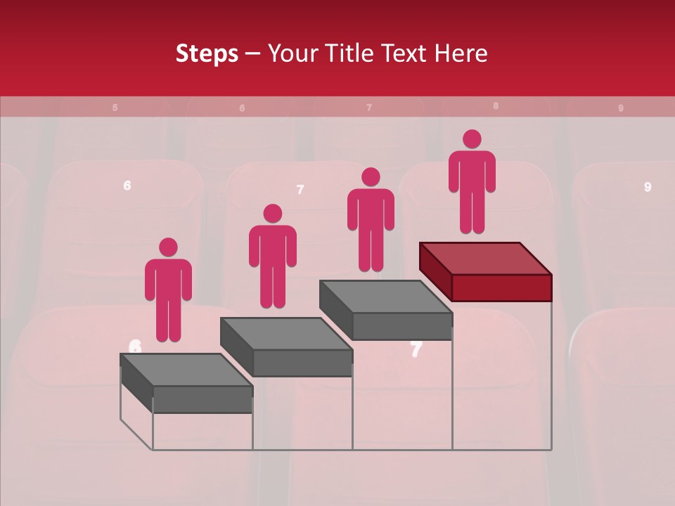 Front View Seat Indoor PowerPoint Template
