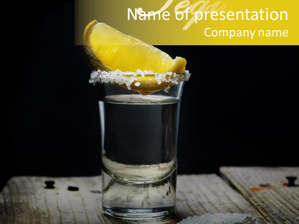 Shot Refreshment Close Up PowerPoint Template