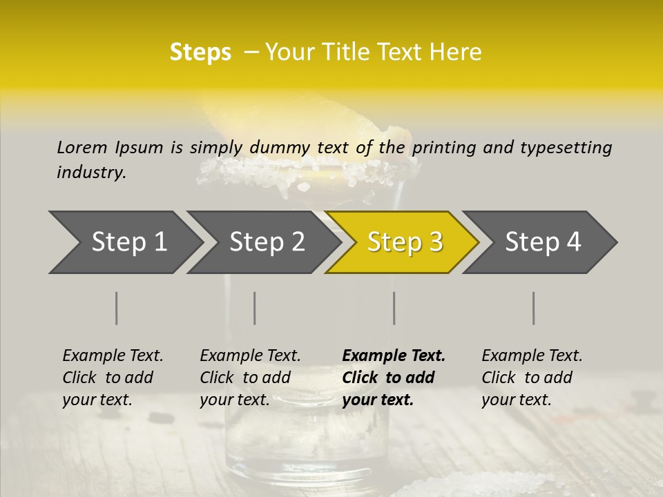 Shot Refreshment Close Up PowerPoint Template